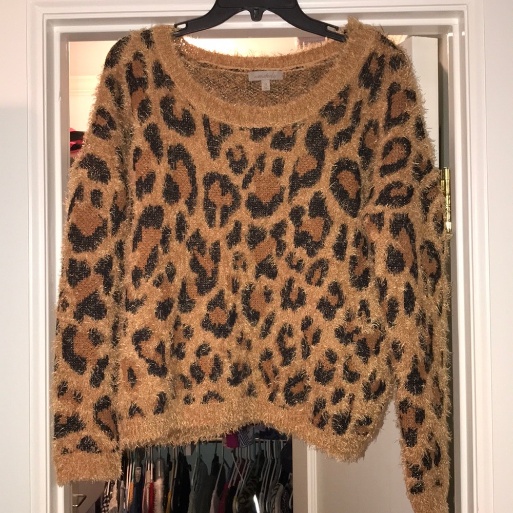 leopard print sweater